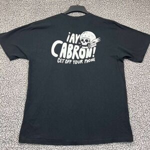 Biltwell Cabron Motorcycle Shirt Men Extra Large Black Short Sleeve Crew Neck XL